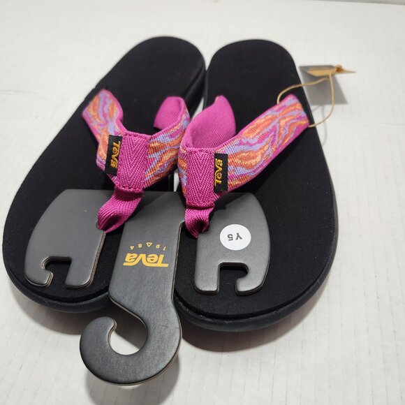 Teva Voya Flip-Flops Waves Rose Violet - Picture 2 of 9